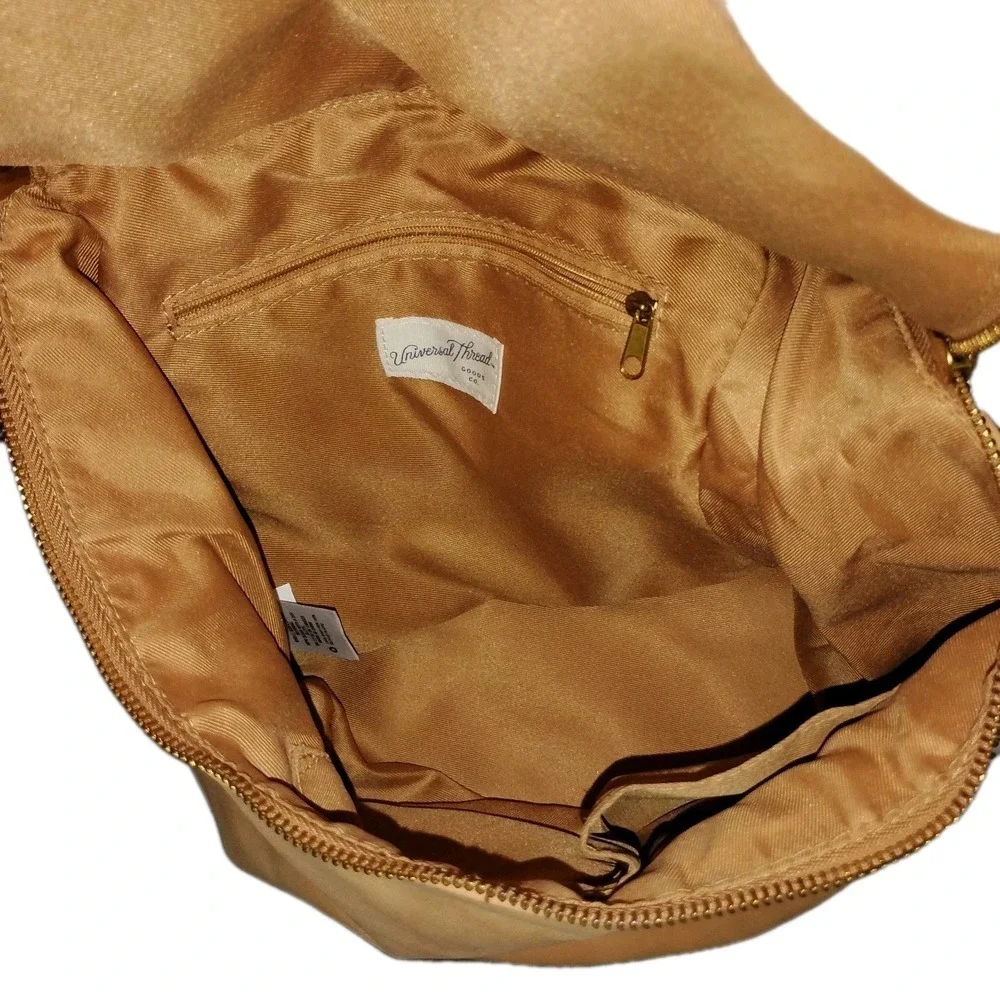 Universal Thread Goods Co. Handbag‎ Purse Womens Faux Leather Yellow Camel Brown